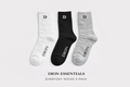 DION ESSENTIALS — EVERYDAY SOCKS (5 PACK)